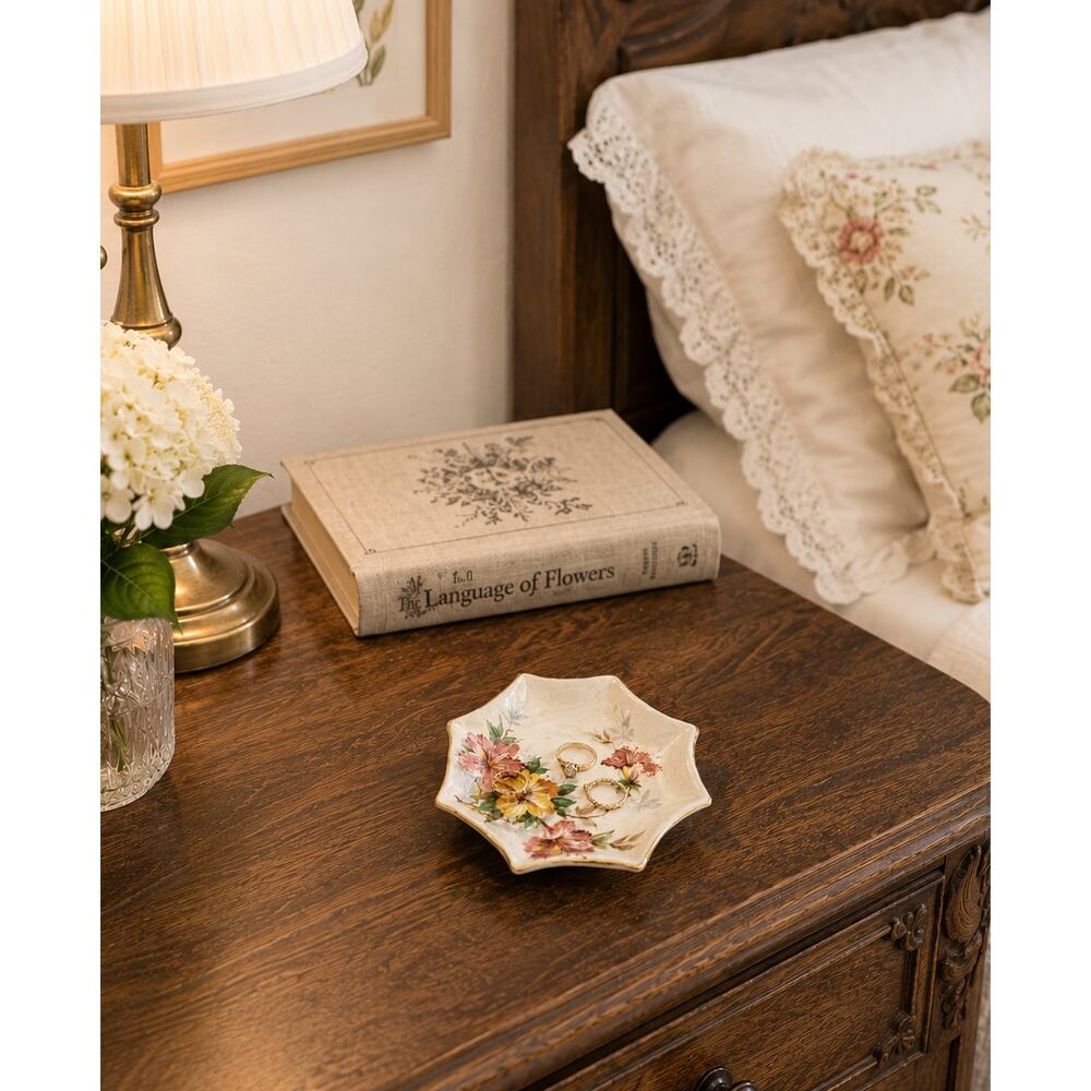 Royal Standard Azalea 8 sided Ring Holder or Dipping Dish